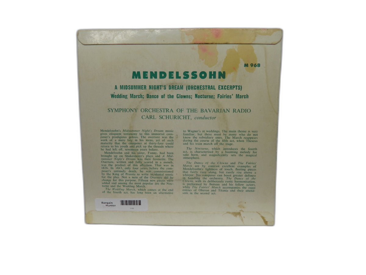 Orchestra of the Bayrischen Rundfunk Munich a Midsummer Night's Dream 7" Vinyl C