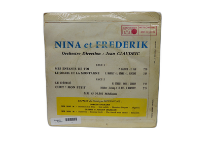 Mes Enfants De Toi 45 Rpm Vinyl Record By Nina & Frederik Metronome