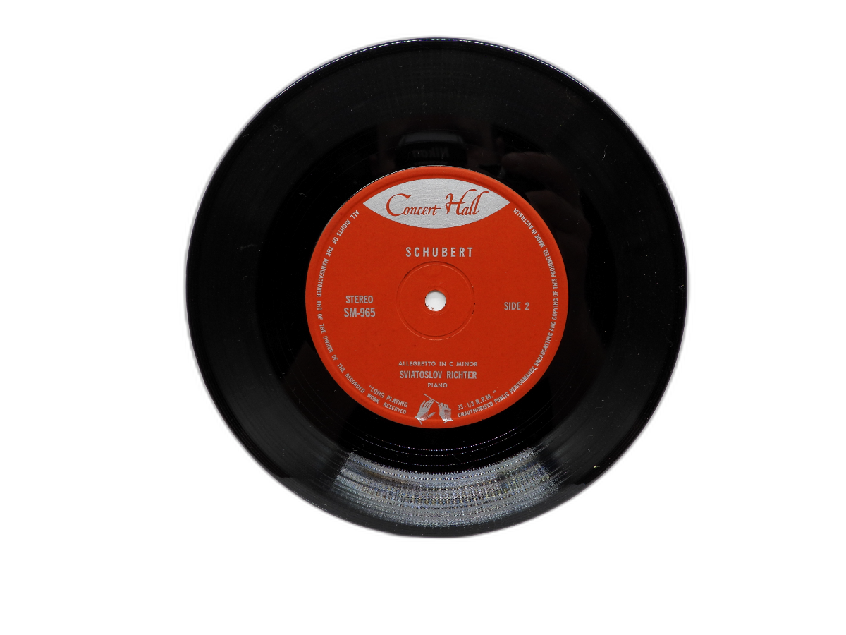 Richter Plays Schubert Vinyl Record Concert Hall