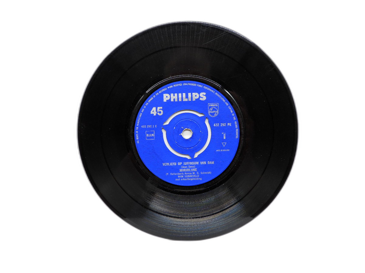 Wim Sonneveld Verliefd Op Juffrouw Van Dam 7" Vinyl Record Philips