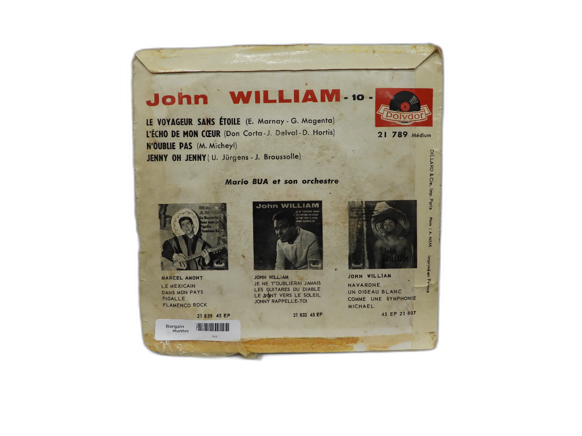 Le Voyageur Sans Etoile John William 45 Rpm Vinyl Record Polydor