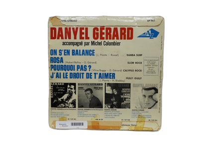 Danyel Gerard on S'en Balance 45 Rpm Vinyl Record Disc Az