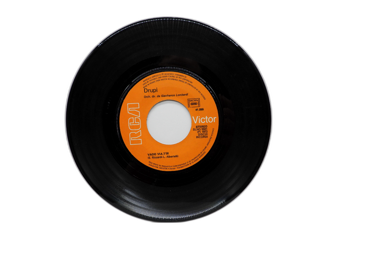 Vado Via 7 Inch Vinyl 45 Rpm By Drupi Rca Victor