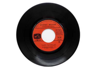 Gilbert Becaud 7 Inch 45 Rpm Vinyl Record Microsillon