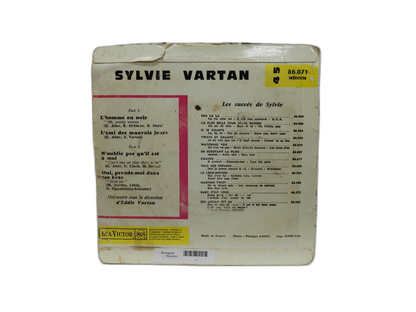Sylvie Vartan L'homme En Noir Vinyl Record 45 Rpm Rca Victor
