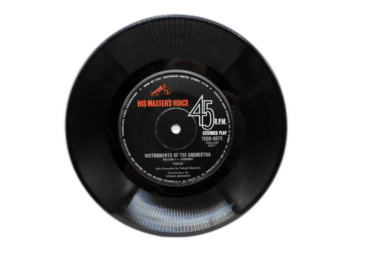 Instruments of the Orchestra No.1 Strings Vinyl 45 Rpm His Master's Voice