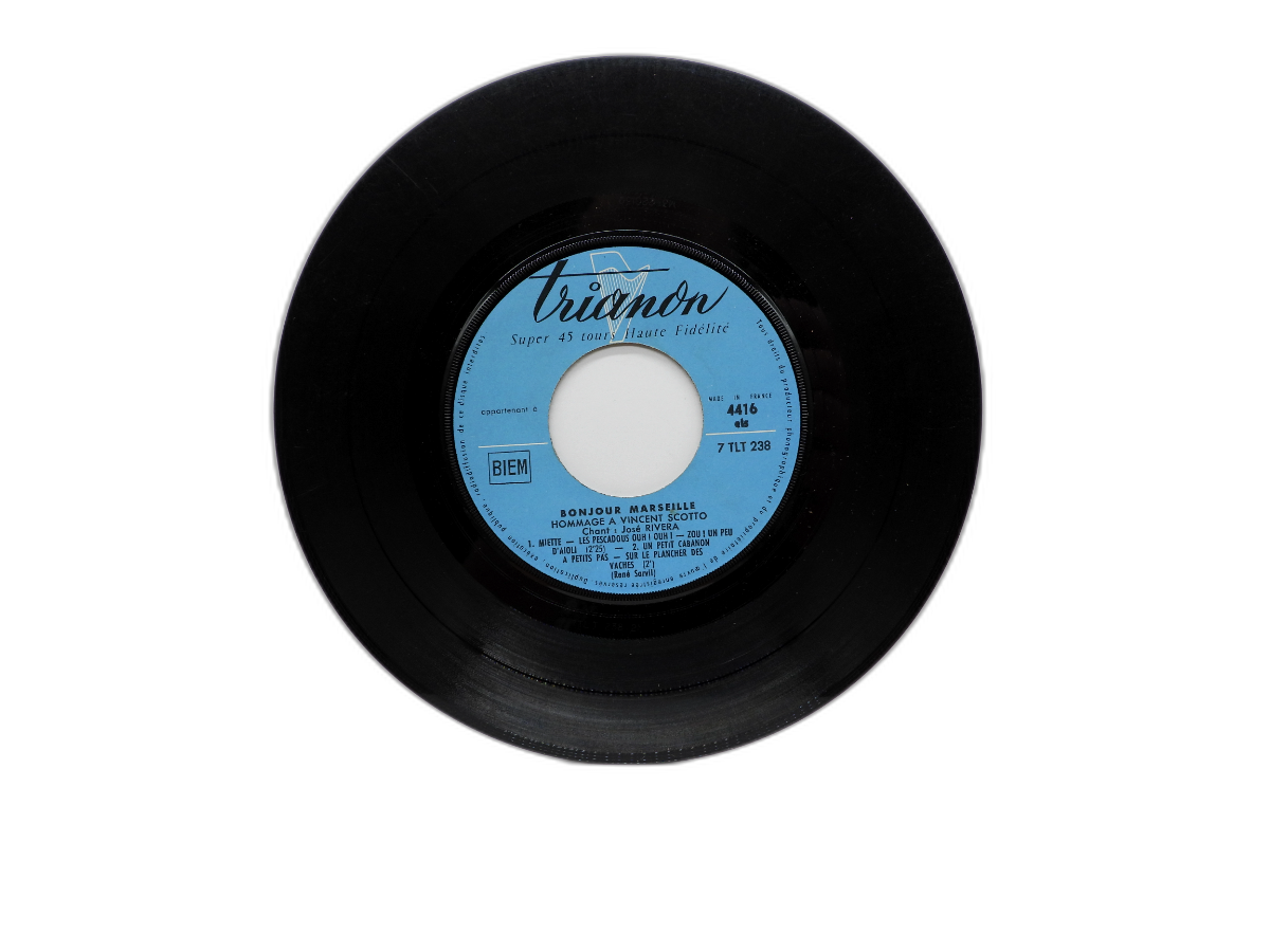 Bonjour Marseille Hommage a Vincent Scotto Vinyl Record 45 Rpm Trianon