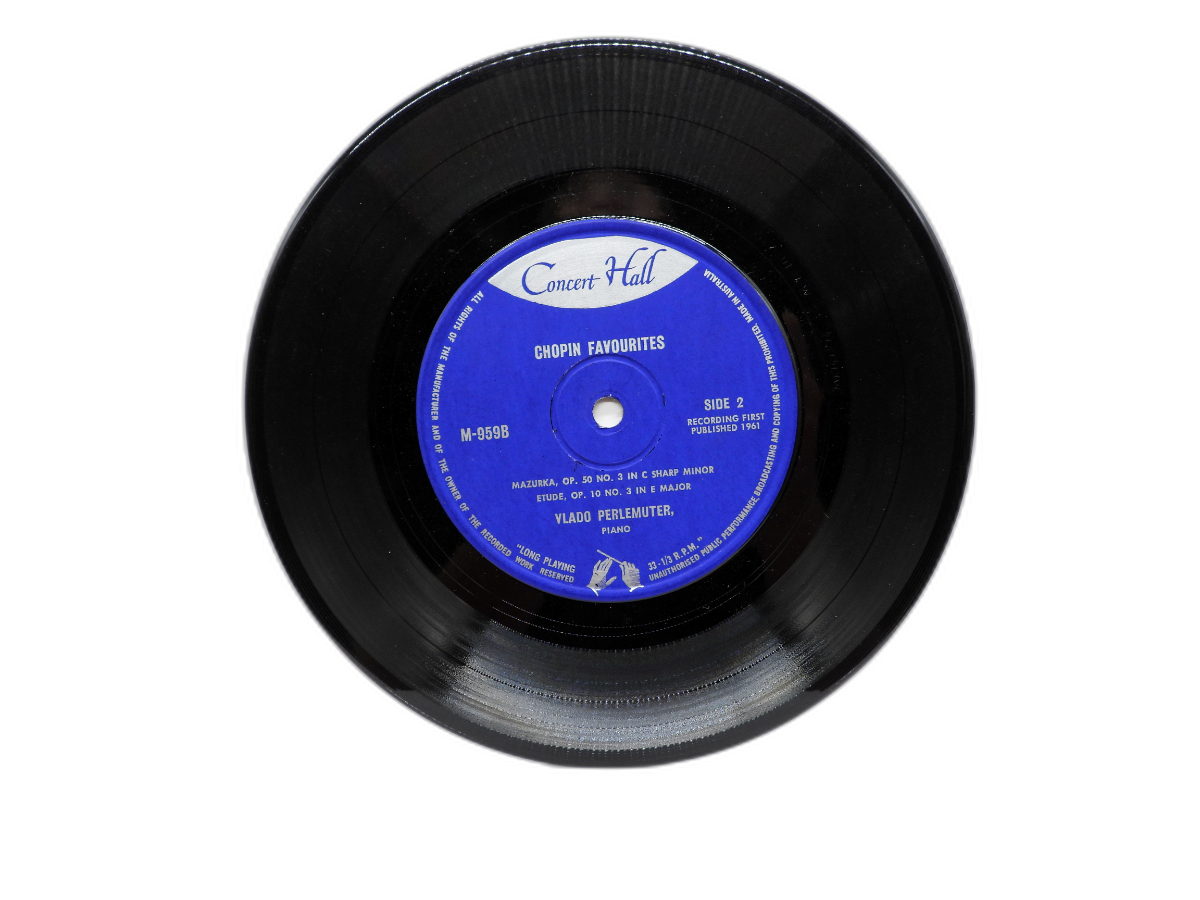 Chopin Favourites Vinyl Record By Vlado Perlemuter Concert Hall