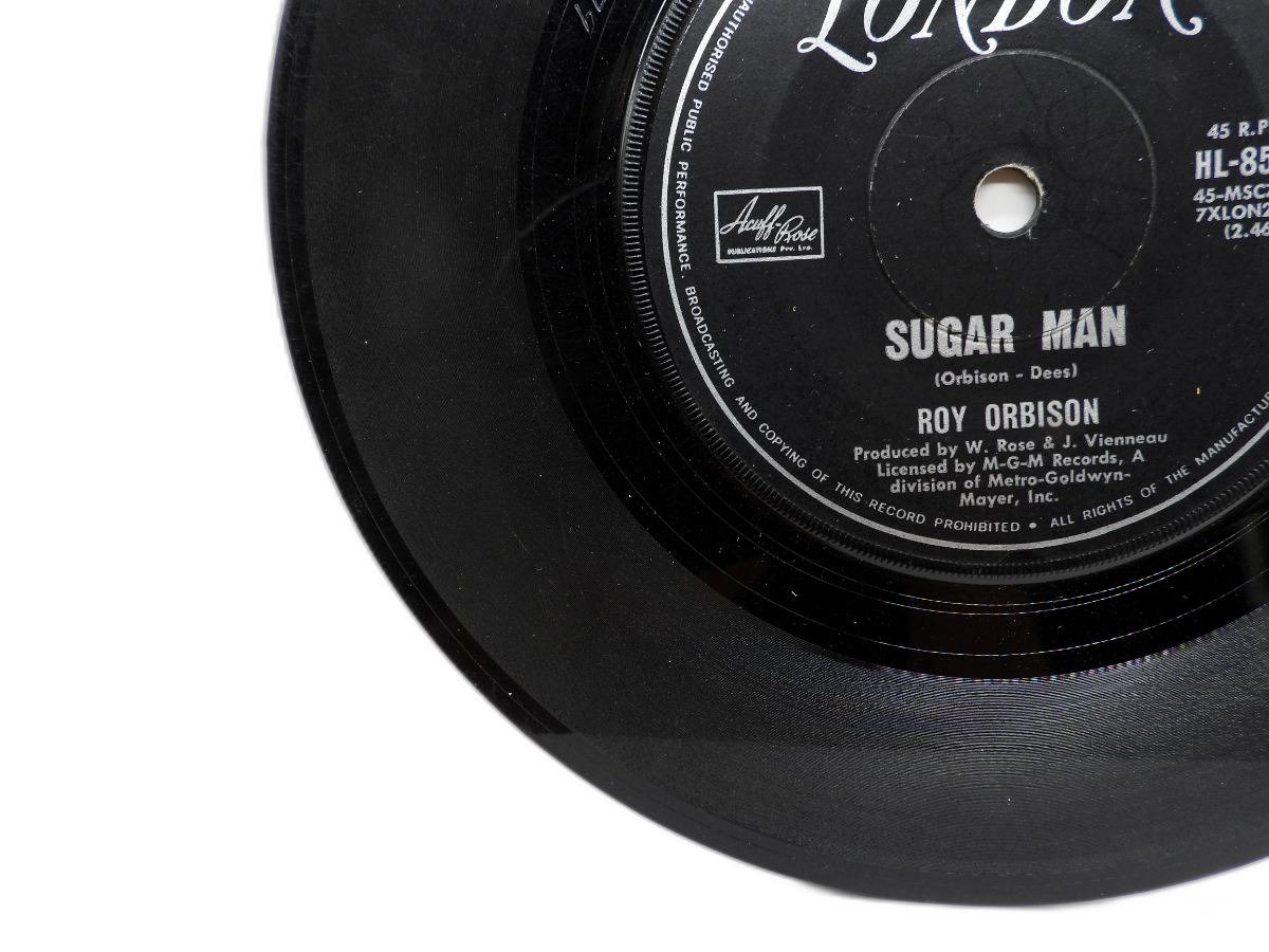 Roy Orbison Heartache / Sugar Man 7 Inch Vinyl Single Hl 8540 London