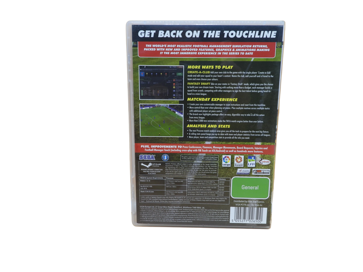 Football Manager 2016 Pc Game Sega
