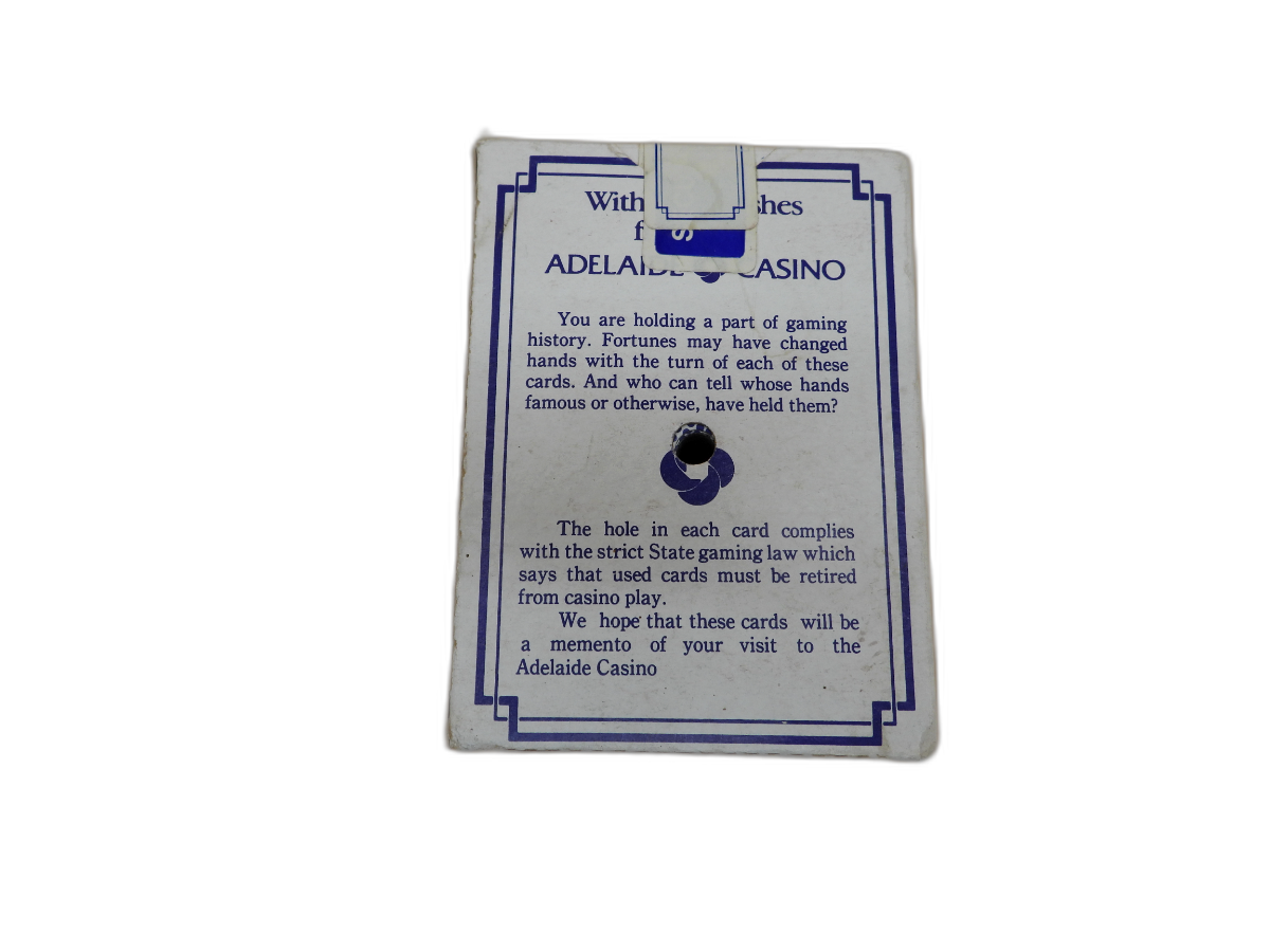 Adelaide Casino Playing Cards Sealed 