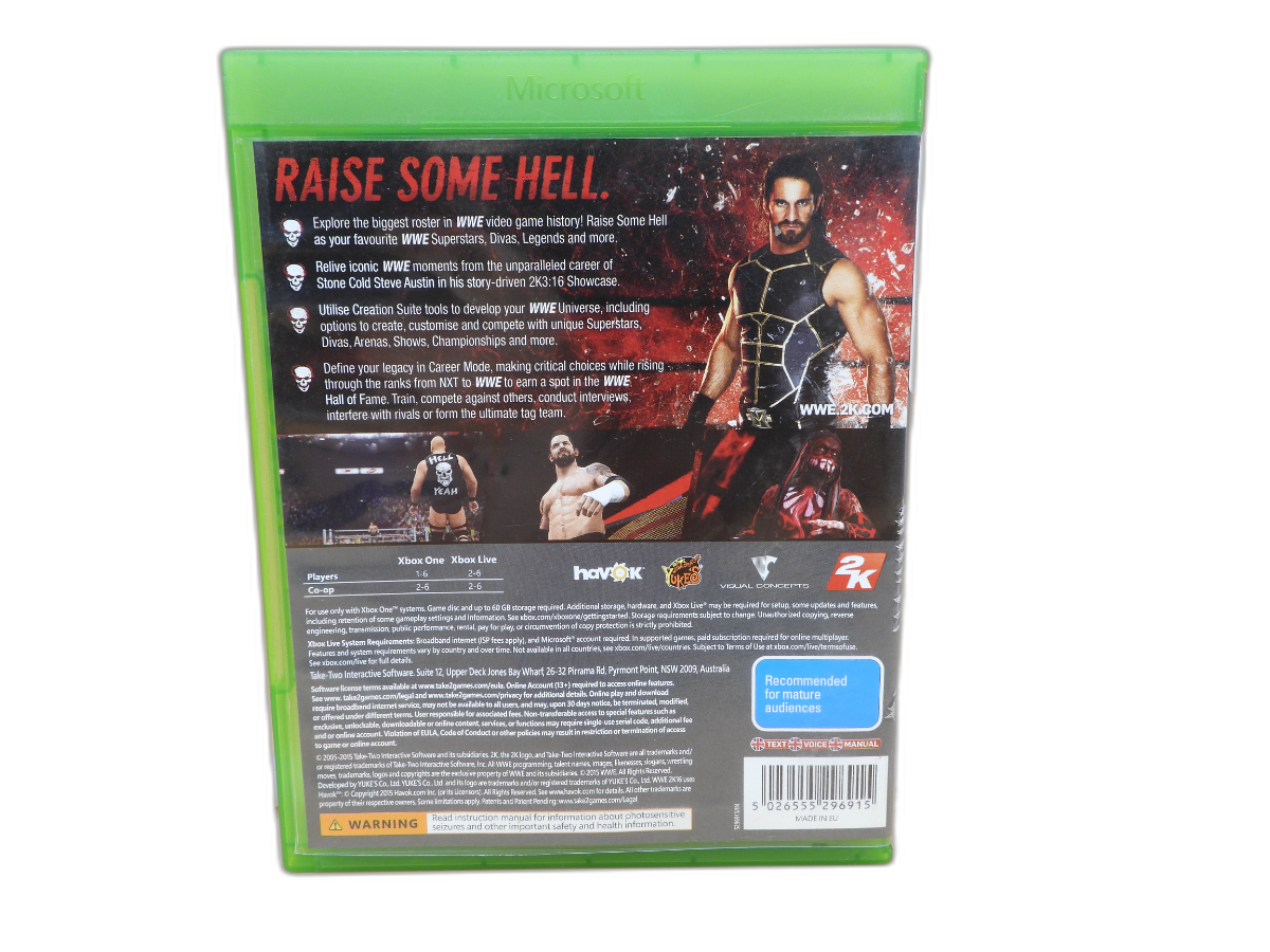 Wwe 2k16 Xbox One Wrestling Game