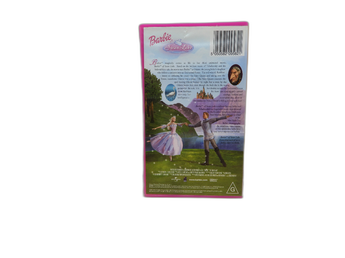 Barbie Swan Lake Vhs Tape Universal