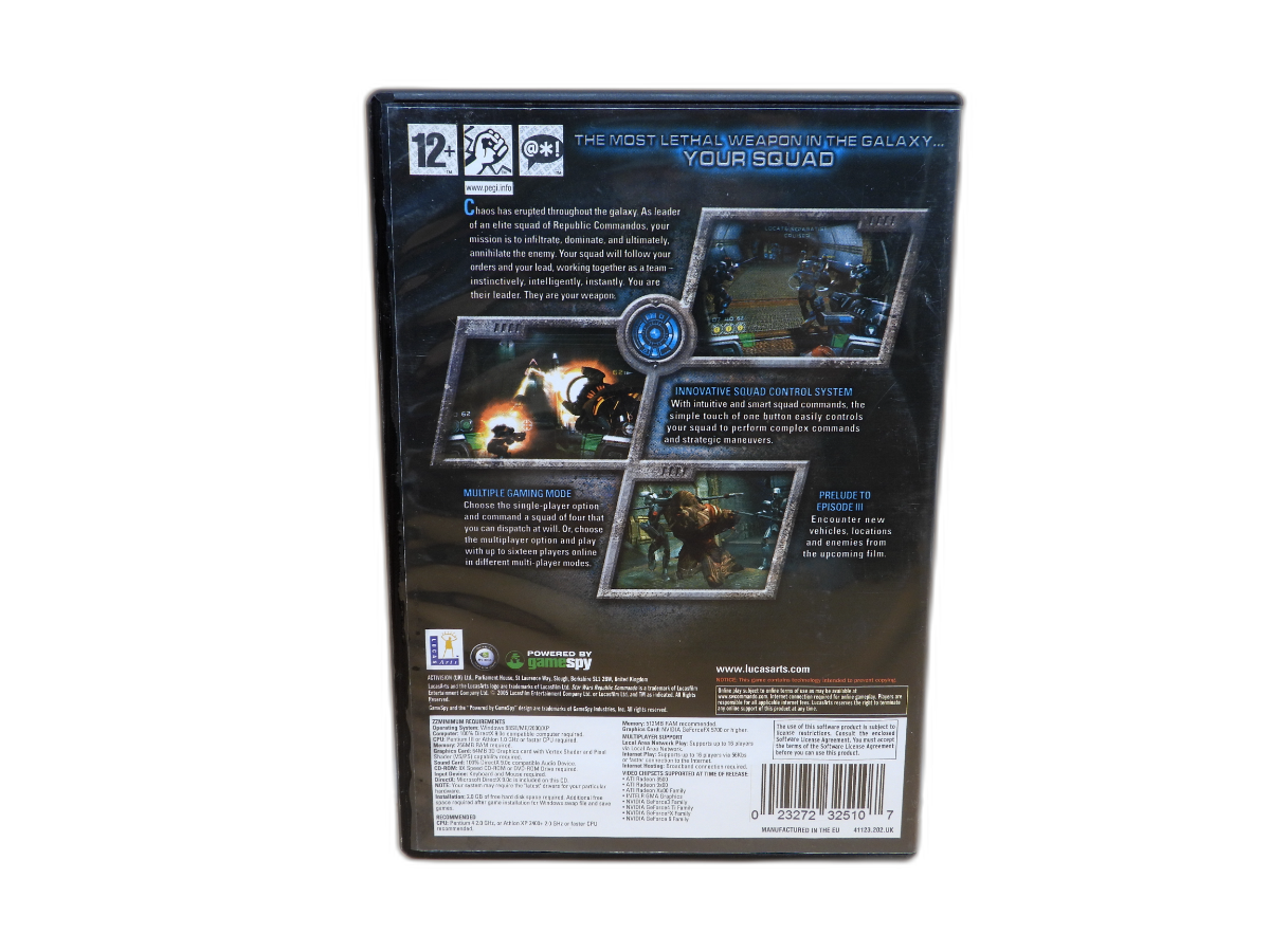 Star Wars Republic Commando Pc Cd Rom Lucasarts Game