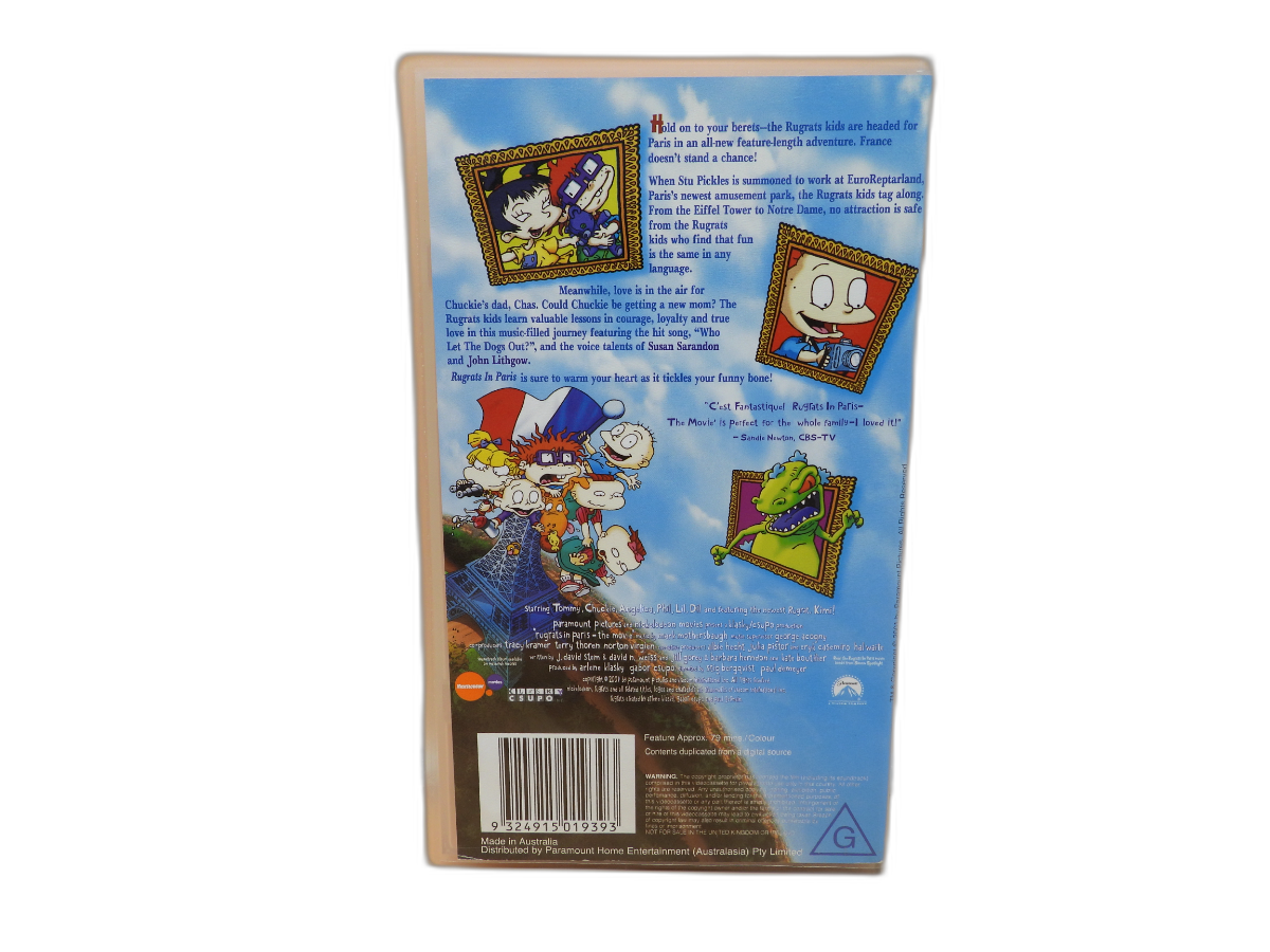 Rugrats in Paris the Movie Vhs Tape Paramount