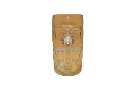 Paulaner München 1l Dimpled Glass Beer Stein Mug