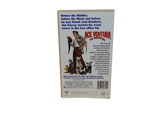 Ace Ventura Pet Detective Vhs Tape 1994 Roadshow Entertainment