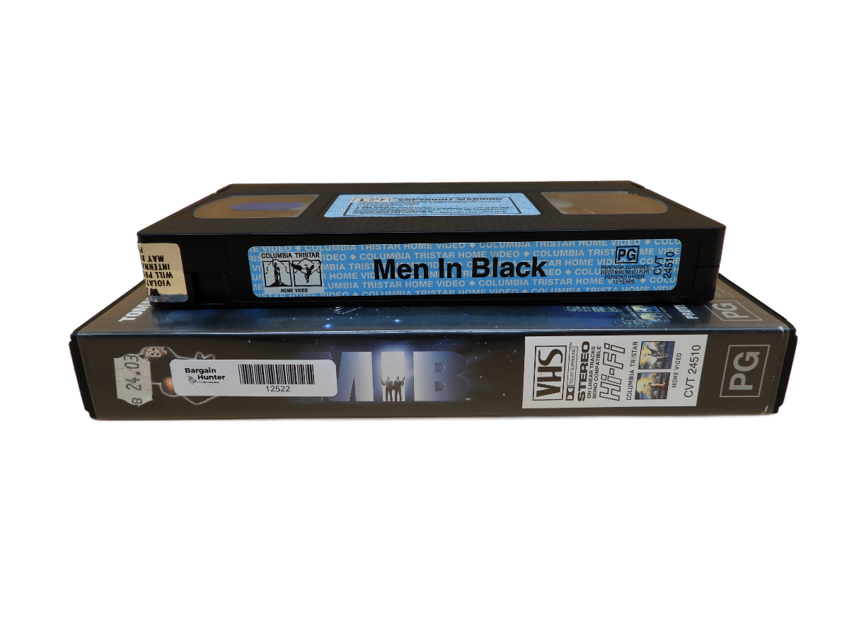 Men in Black Vhs Tape 1997 Will Smith Tommy Lee Jones Columbia Tristar
