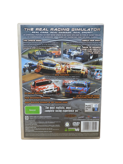 V8 Supercars Australia 3 Pc Racing Simulator Codemasters Game