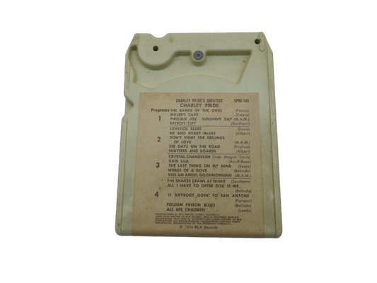 Charley Pride Greatest Hits 8 Track Cartridge Rca Victor Stereo 8 Track