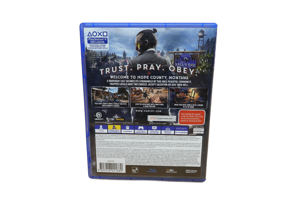 Far Cry 5 PS4 Action Adventure Game Ubisoft