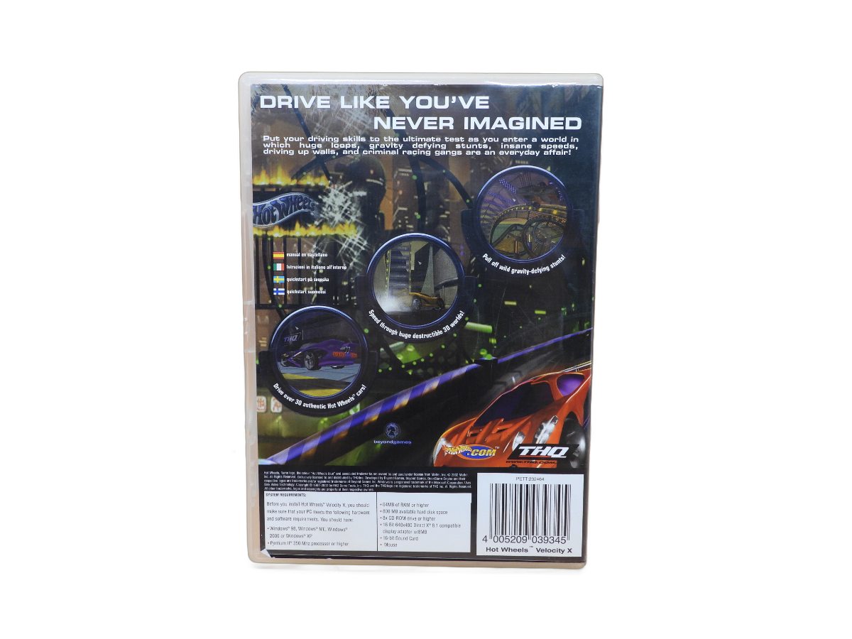 Hot Wheels Velocity X Pc Racing Game Thq