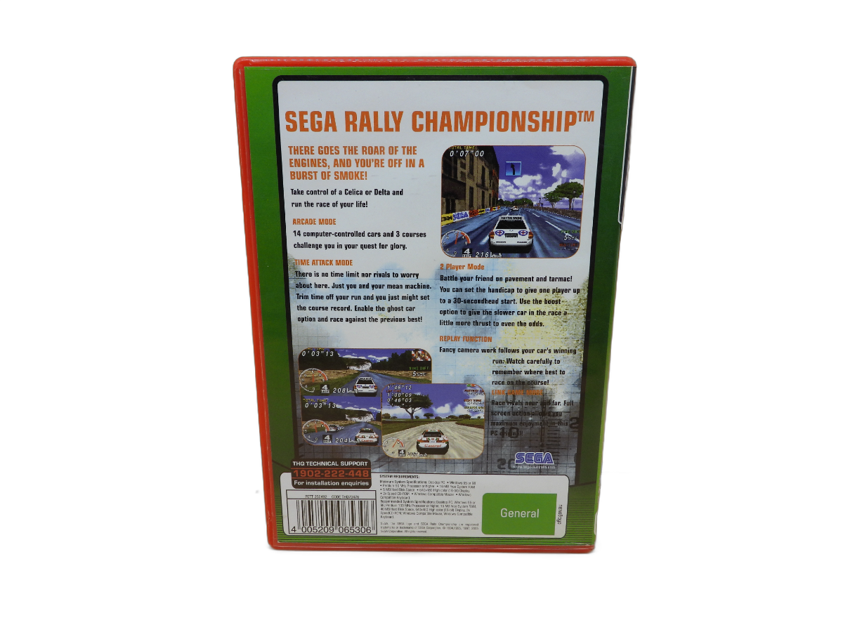 Sega Rally Championship Pc Cd Rom Game