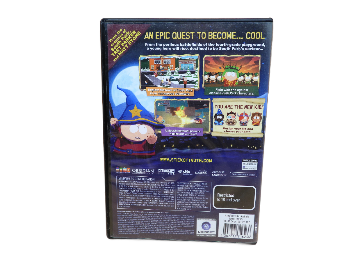 South Park the Stick of Truth Pc Dvd Rom Ubisoft Game
