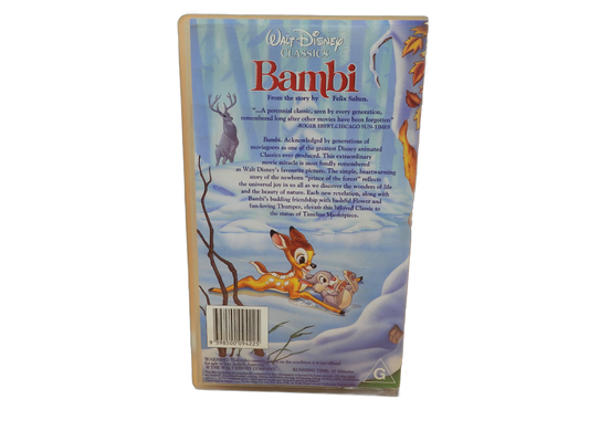Bambi Walt Disney Classics Vhs Tape