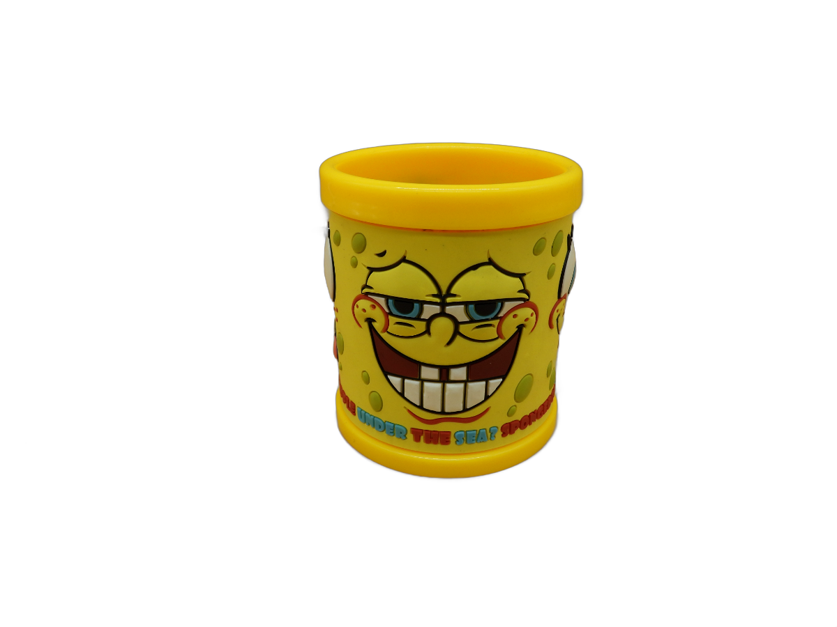 Sea World Spongebob Squarepants Yellow Plastic Mug