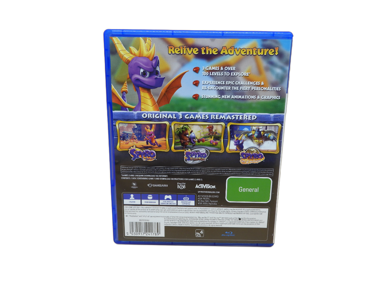 Spyro Reignited Trilogy PS4 Game Activision