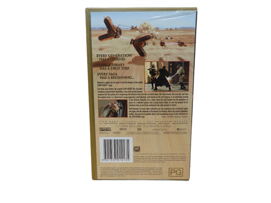 Star Wars Episode I the Phantom Menace Vhs Tape 20th Century Fox Home Entertainm