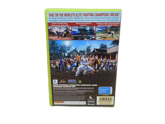 Virtua Fighter 5 Xbox 360 Pal Disc Sega Game