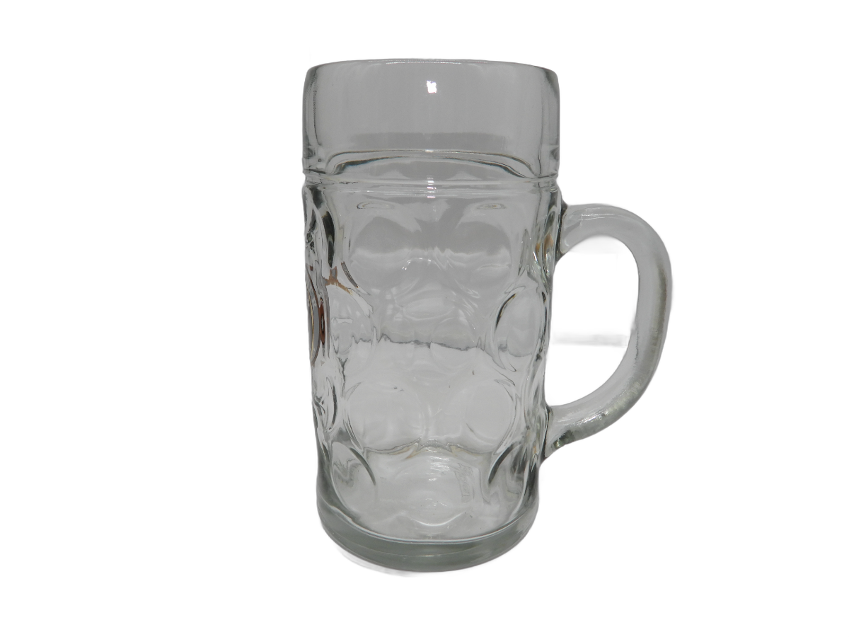 Paulaner München 1l Glass Beer Mug Stein