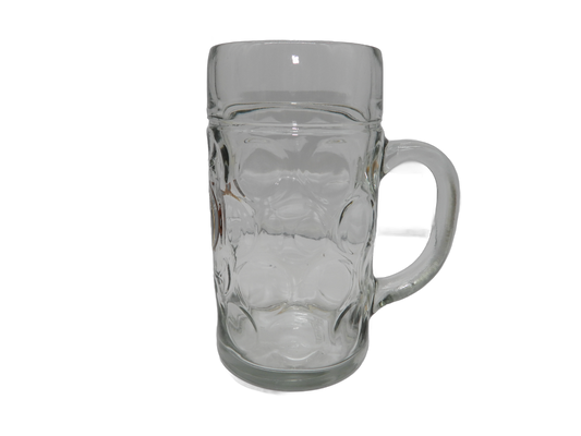 Paulaner München 1l Glass Beer Mug Stein