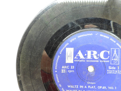 Chopin Waltz Op.69 No.1 & No.2 Vinyl Record Arc 23 Arc Associated Recordings Com