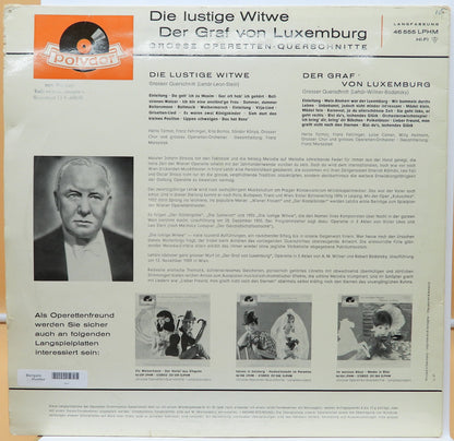 Die Lustige Witwe / Der Graf Von Luxemburg Operetta Vinyl Lp Polydor