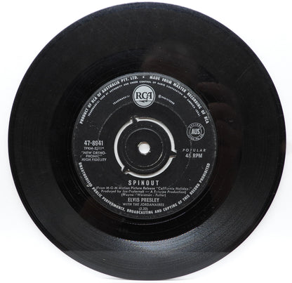 Elvis Presley Spinout / All That I Am 45 Rpm Vinyl Single Rca