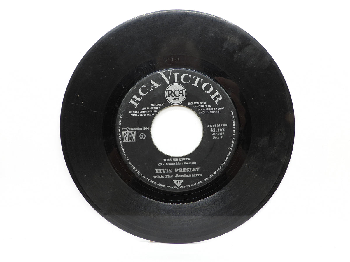 Elvis Presley Suspicion / Kiss Me Quick 45 Rpm Vinyl Record Rca Victor