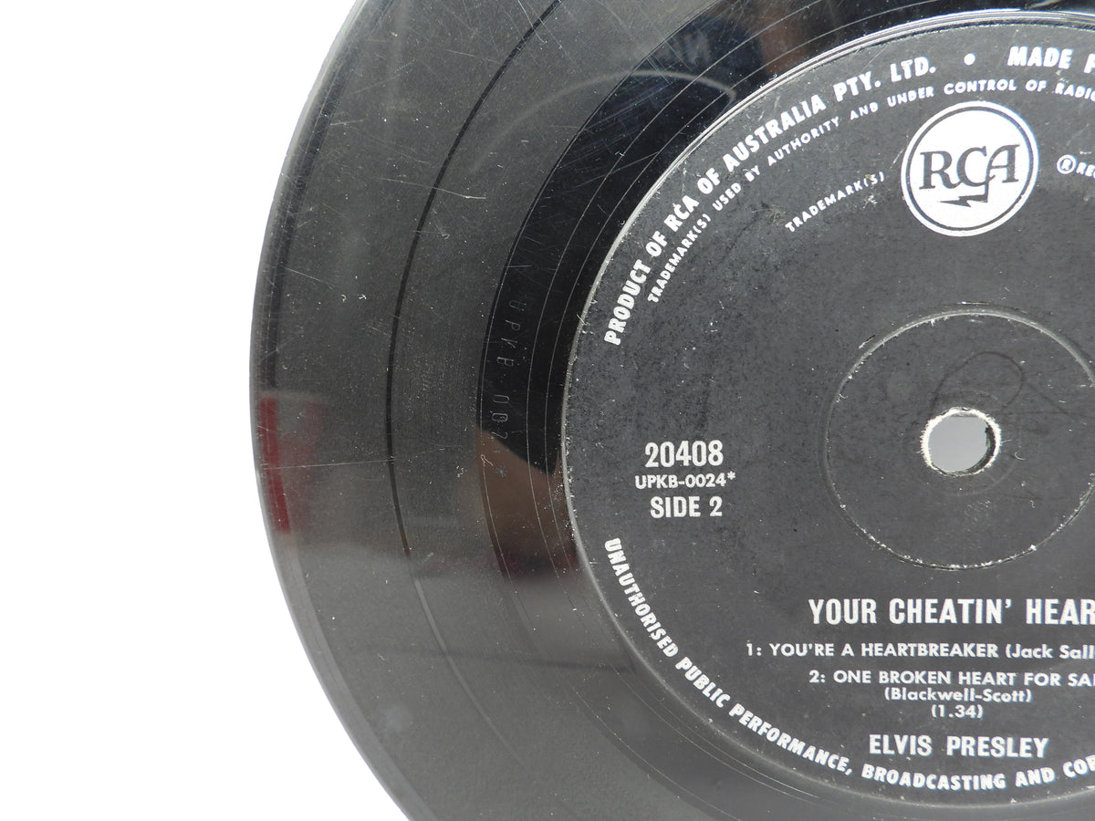 Elvis Presley Your Cheatin' Heart 7" 45 Rpm Vinyl Record Rca