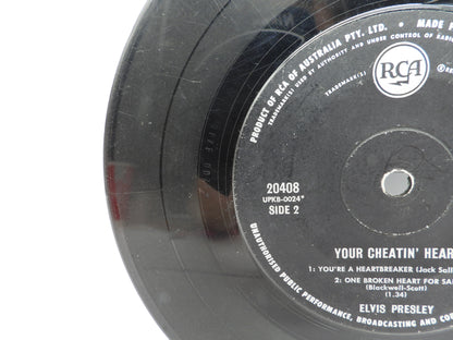 Elvis Presley Your Cheatin' Heart 7" 45 Rpm Vinyl Record Rca