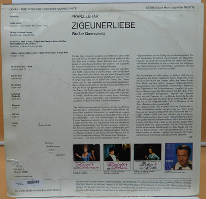 Franz Lehár Zigeunerliebe Vinyl Record Eurodisc