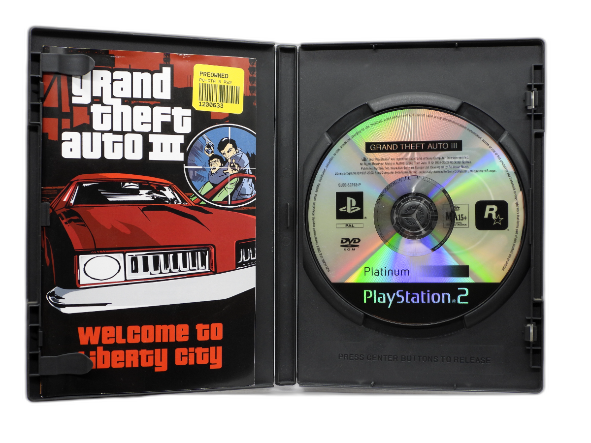 Grand Theft Auto III Playstation 2 Complete With Manual Pal