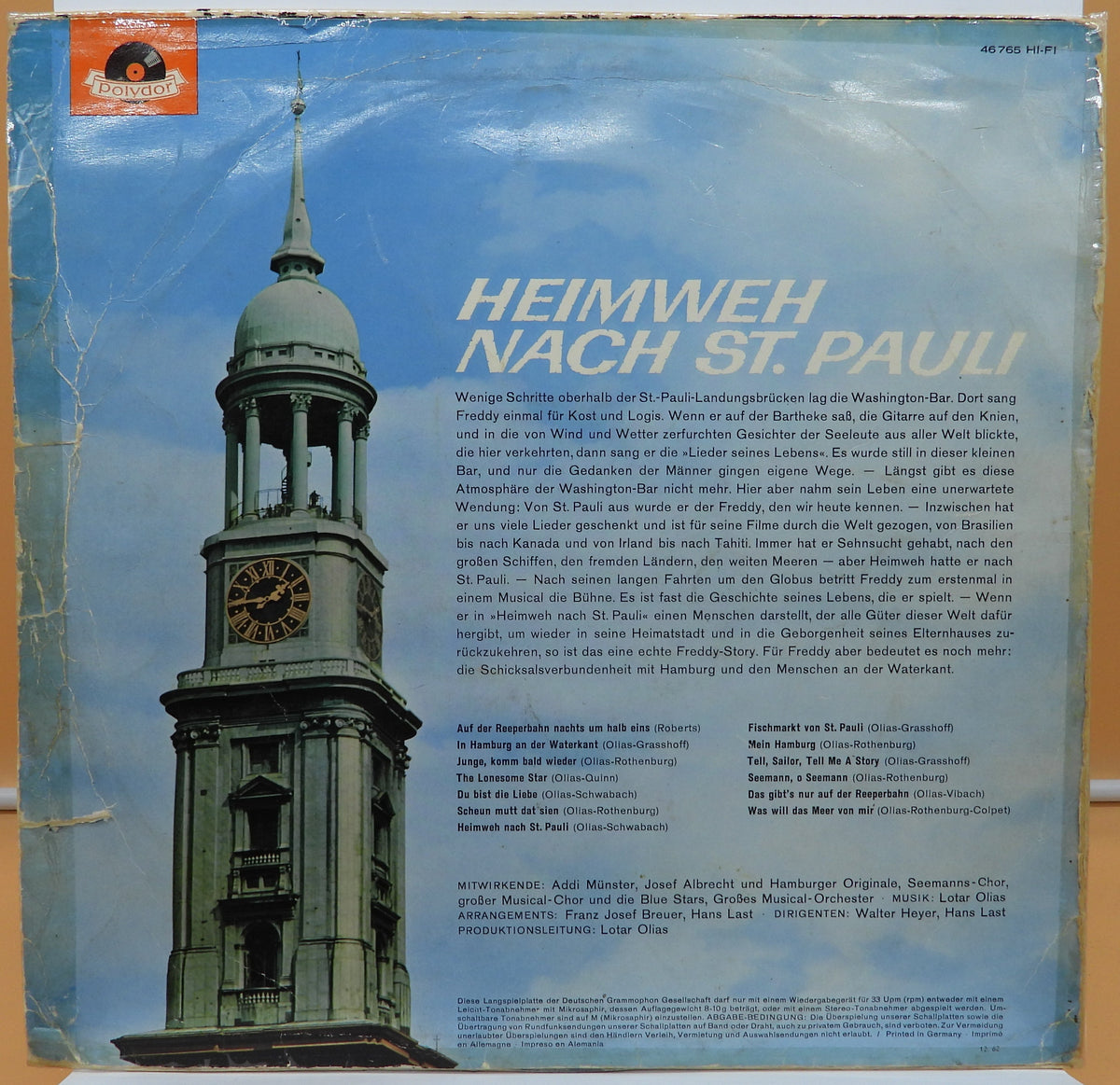 Heimweh Nach St. Pauli Polydor Vinyl Record