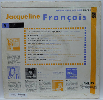 Jacqueline François Vinyl Record 33 1/3 Rpm Philips
