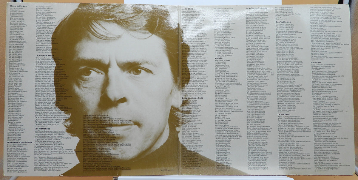 Jacques Brel Ne Me Quitte Pas Vinyl Lp Barclay 90 268
