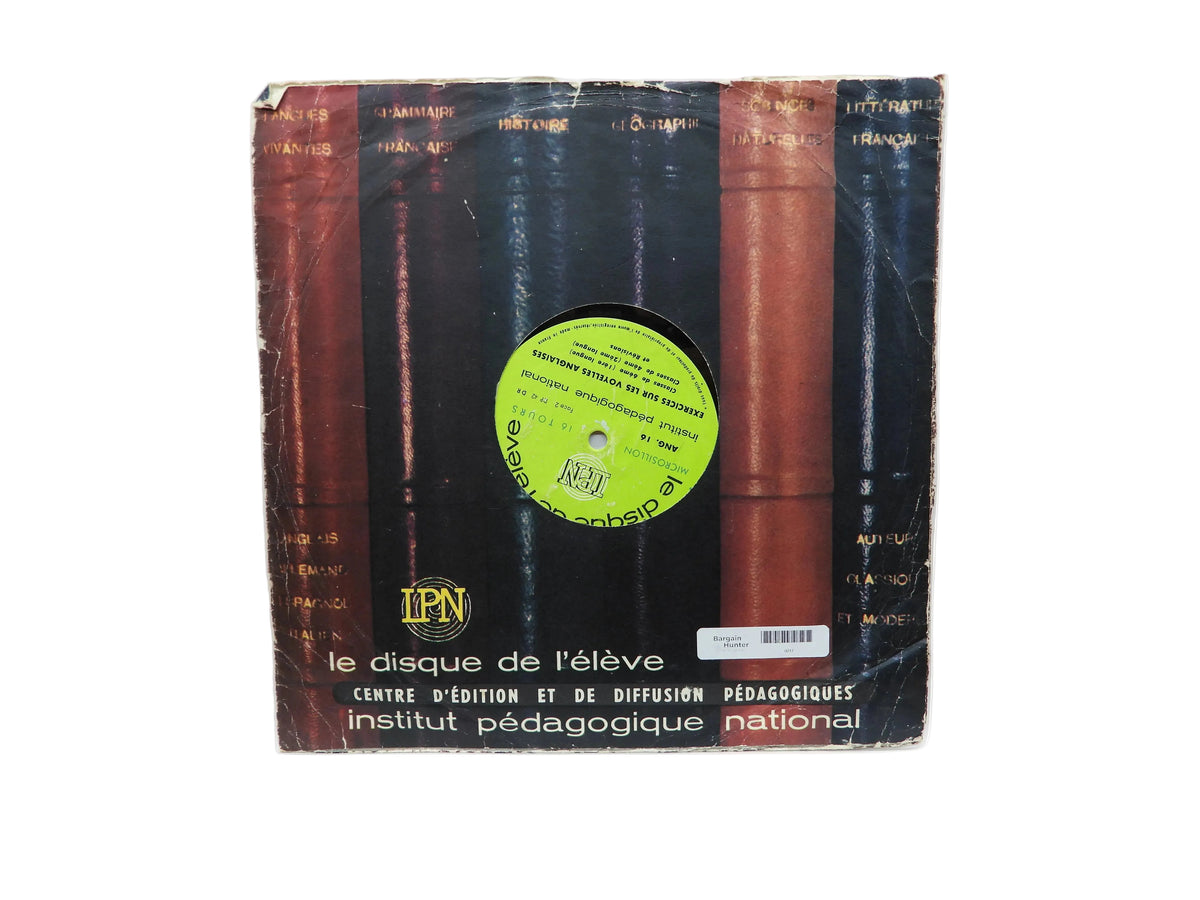 Le Disque De L'élève Exercices Sur Les Voyelles Anglaises Vinyl Record Institut