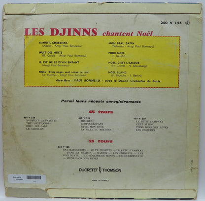Les Djinns Chantent Noël Vinyl Record Christmas Songs Ducretet Thomson