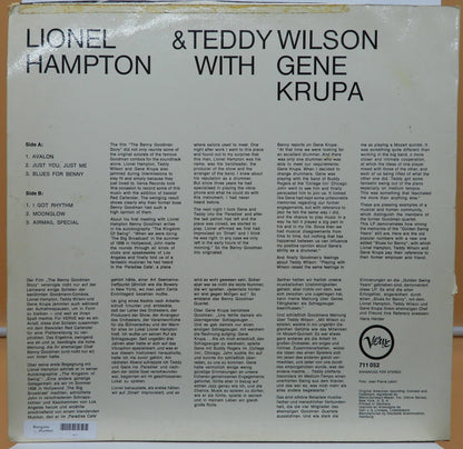 Lionel Hampton Teddy Wilson & Gene Krupa Jazz Vinyl Lp Verve Records