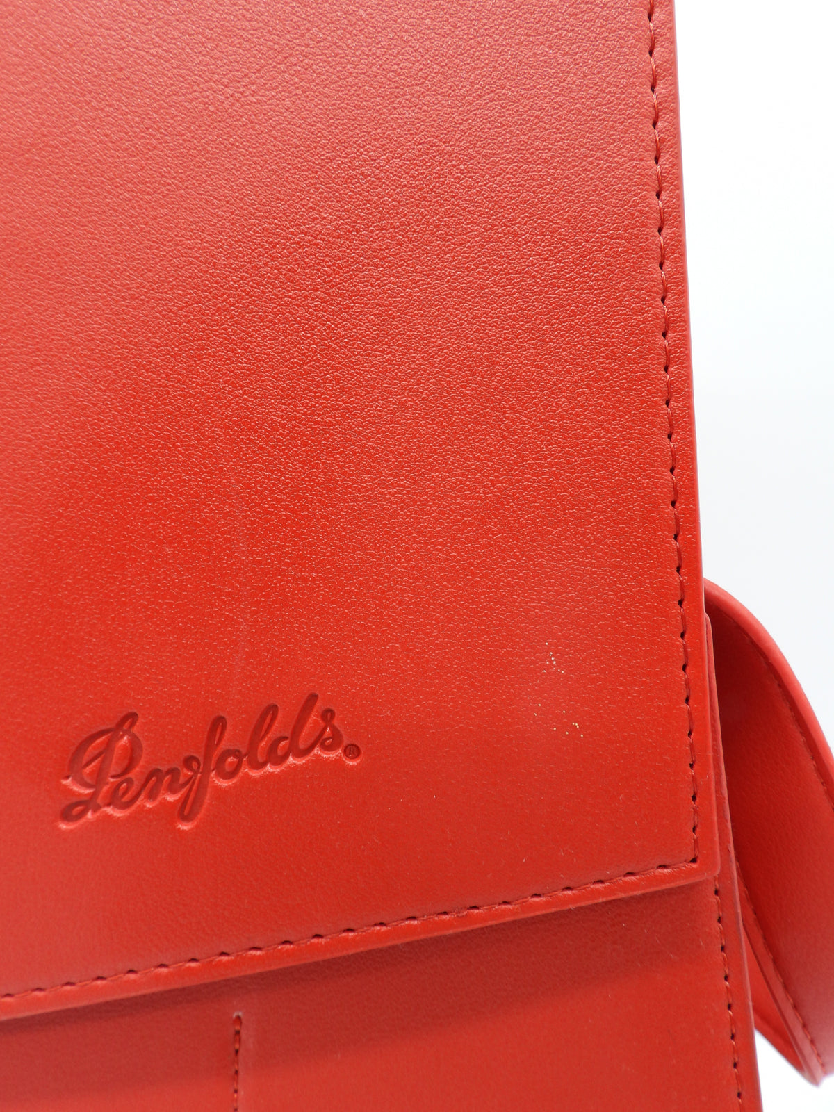 Penfolds Red Leather Wine Bottle Carrier